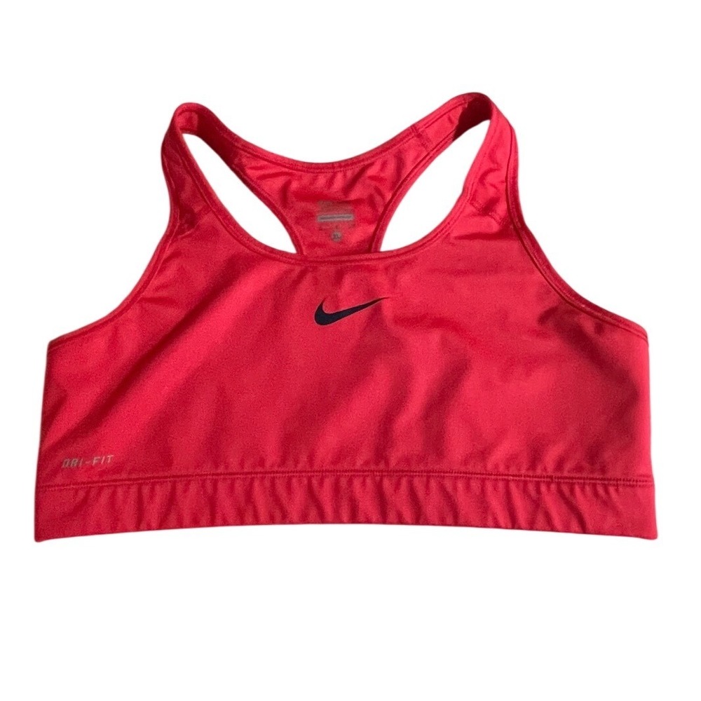 Nike Pro Dri-FIT Womens XL Red Racerback Medium Impact Sports Bra Gym Training